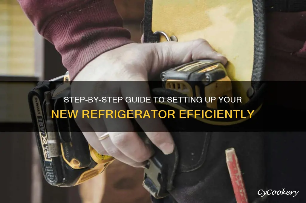 how to set up a new refrigerator