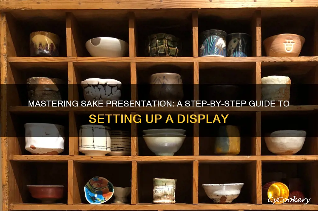 how to set up a sake display