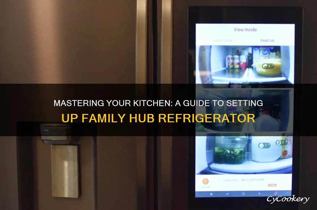 how to set up family hub refrigerator