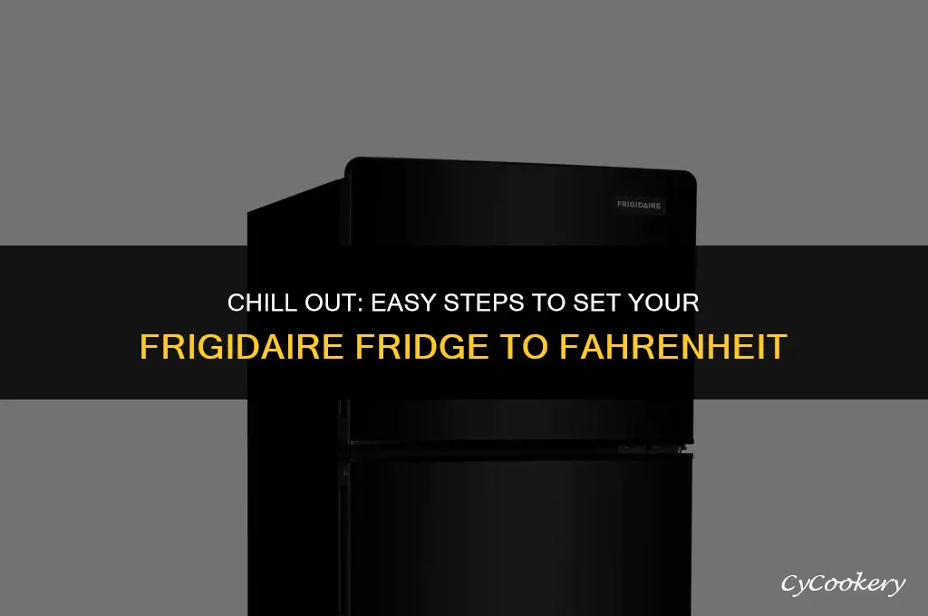 how to set your frigidaire refrigerator on ferinheight