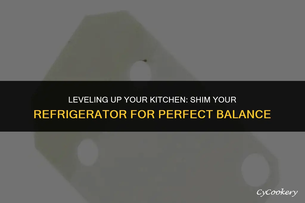 how to shim a refrigerator on unlevel floor