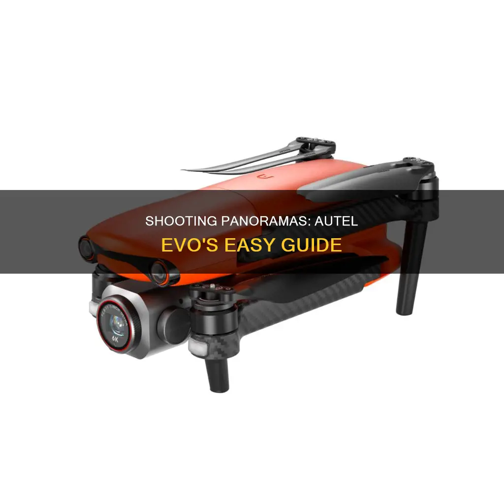 how to shoot pano with autel evo