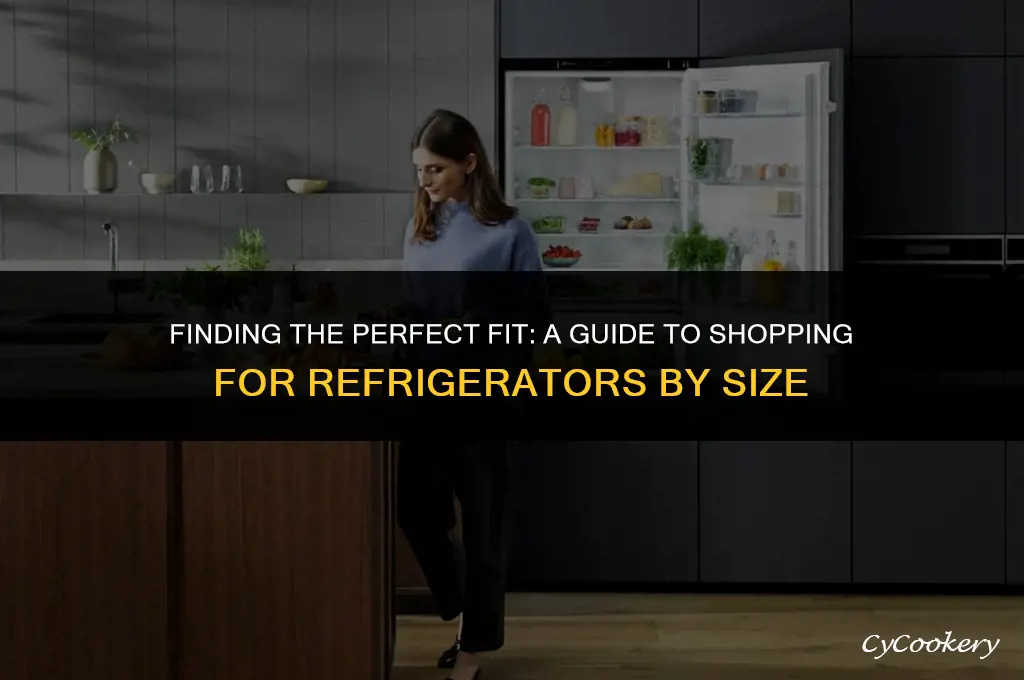 how to shop for a refrigerator by size