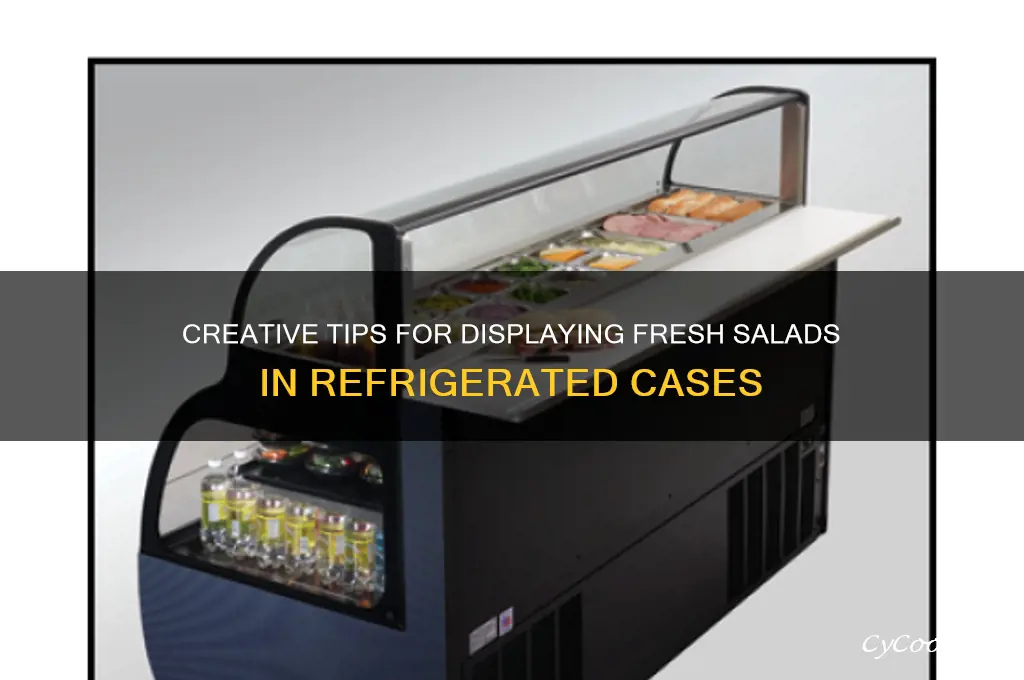how to showcase salads in refrigerated case