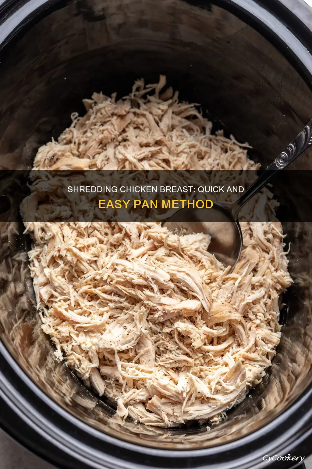 how to shred chicken breast in a pan
