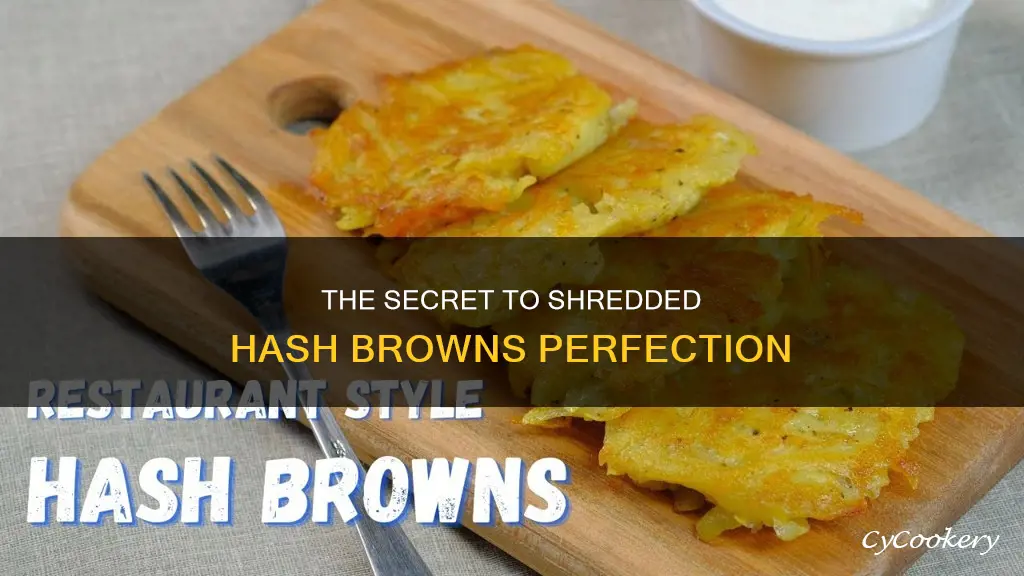 how to shredded hashbrowns in non stick ish pan