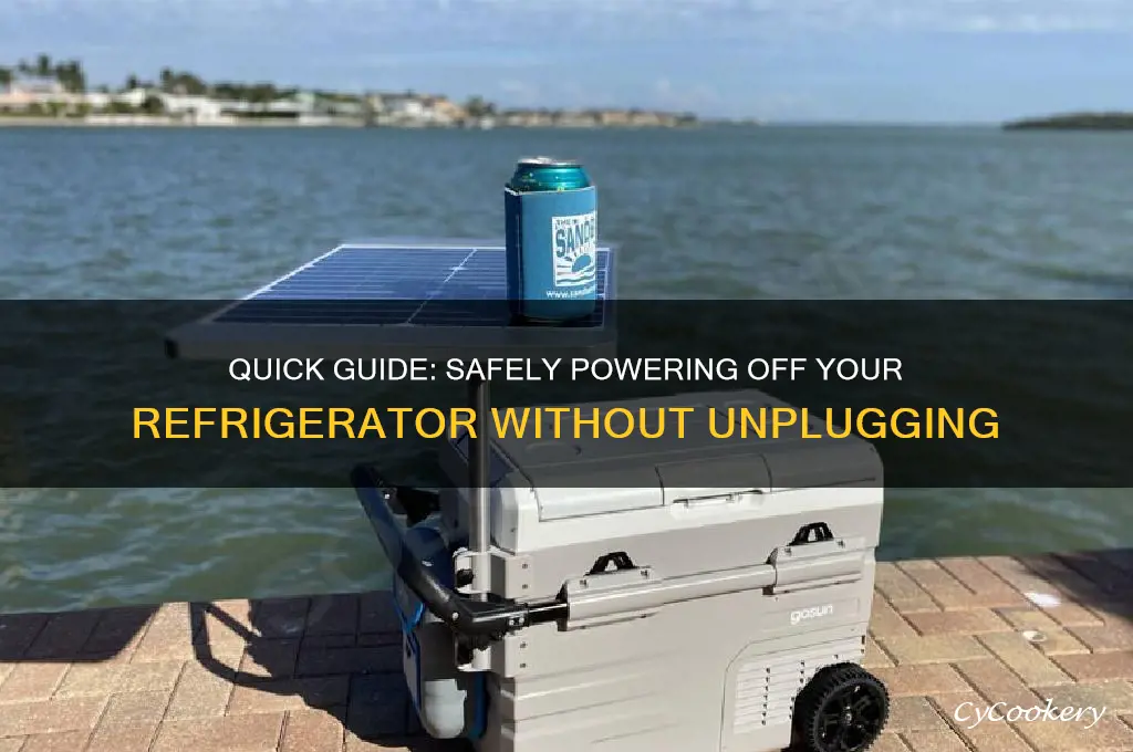 how to shut down just the refrigerator
