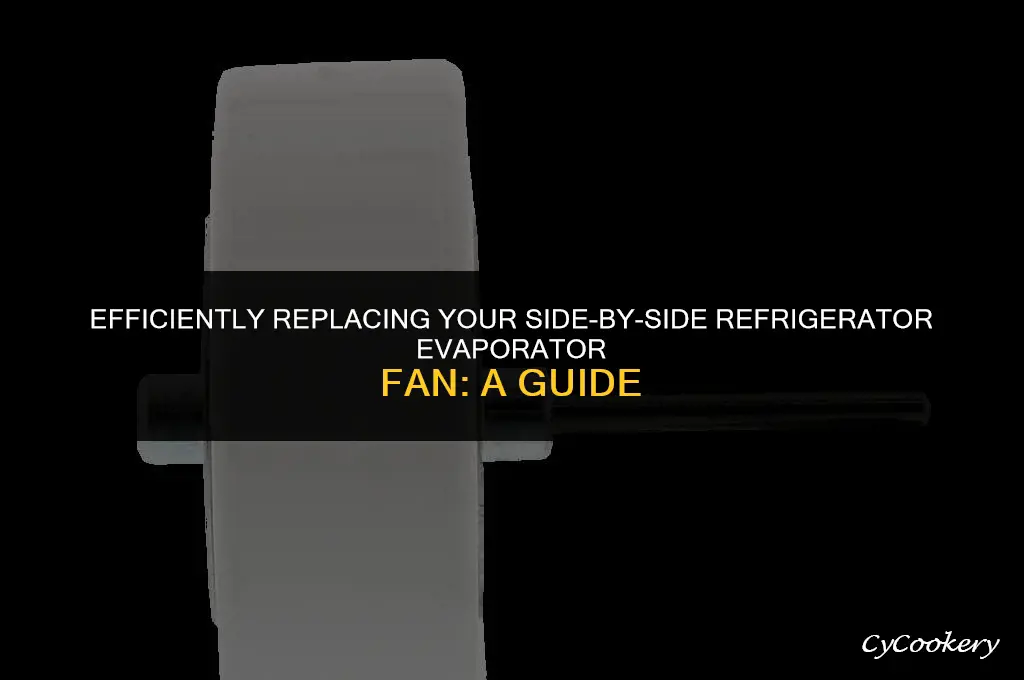 how to side by side refrigerator evaporator fan