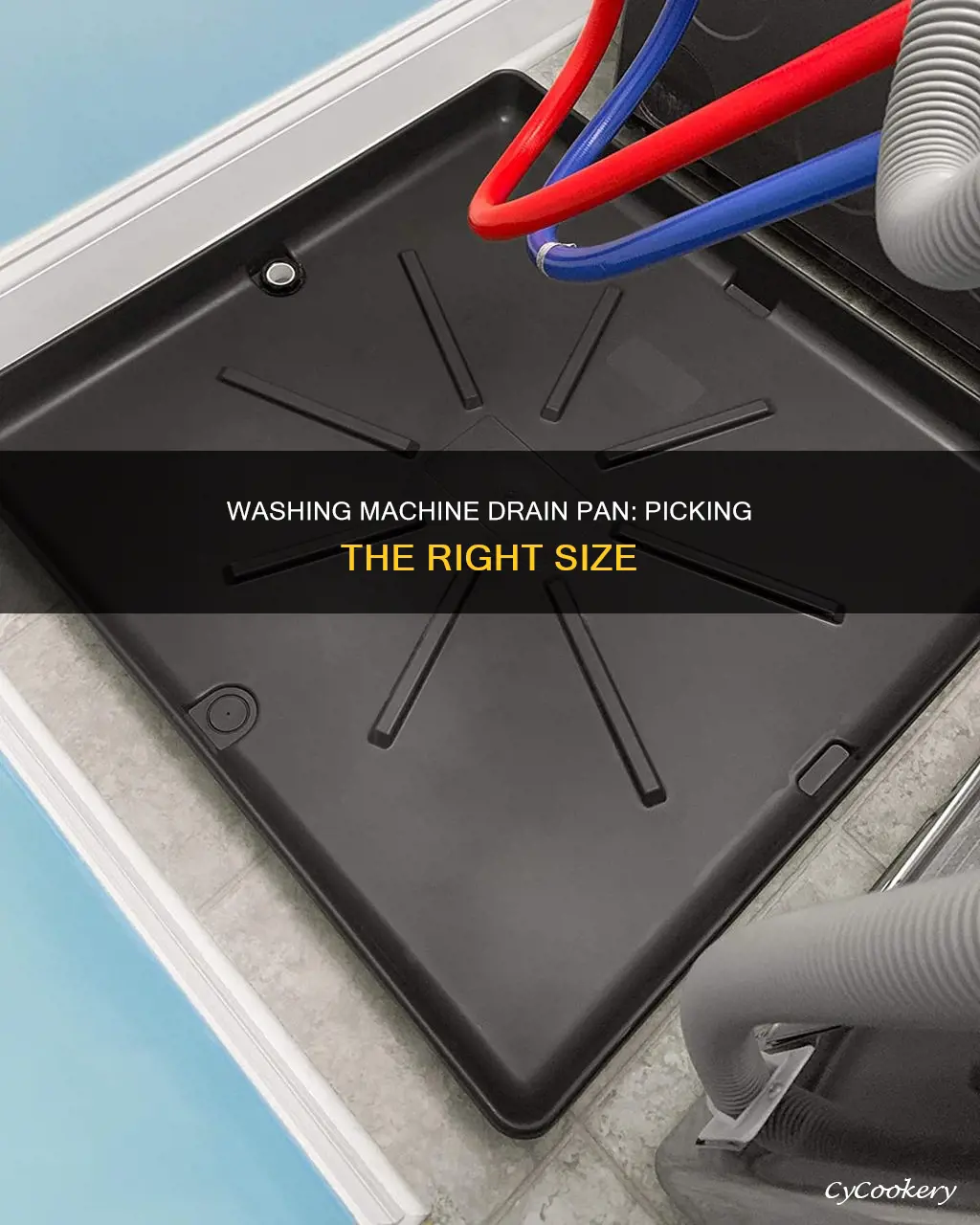 how to size a washing machine drain pan