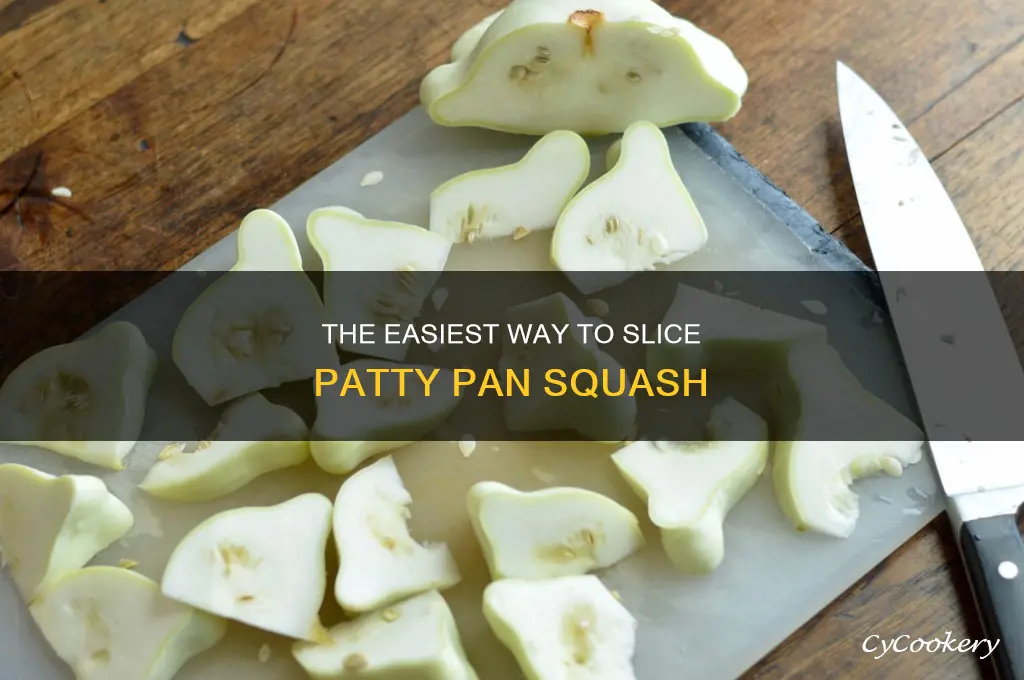 how to slice a patty pan squash