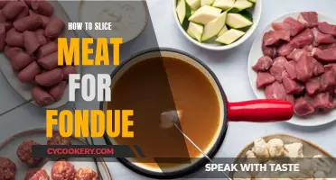 Slicing Meat for Fondue: Thin, Even Cuts for Perfect Dipping