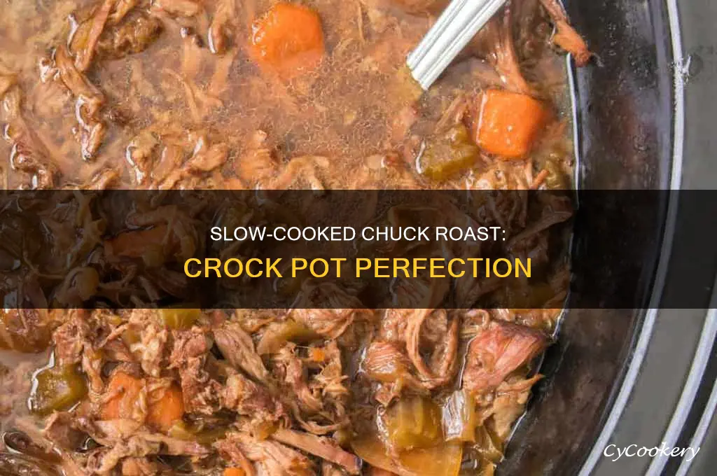 how to slow cook a chuck roast in crock pot