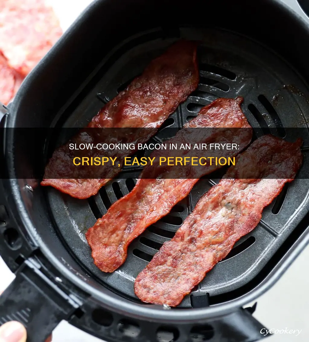 how to slow cook bacon in air fryer