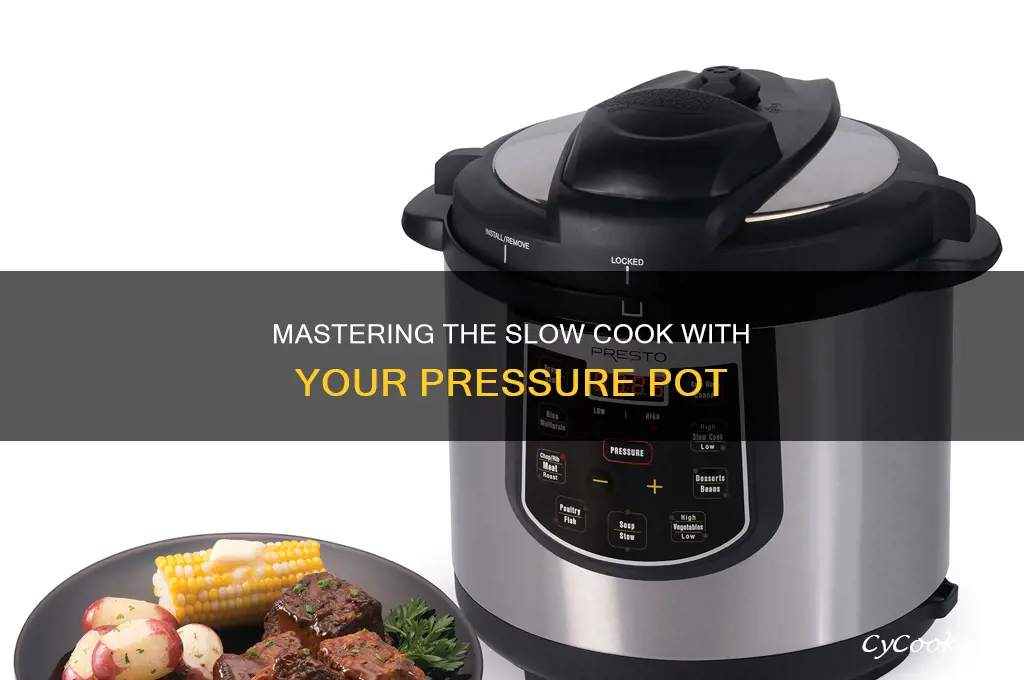 how to slow cook pressure pot