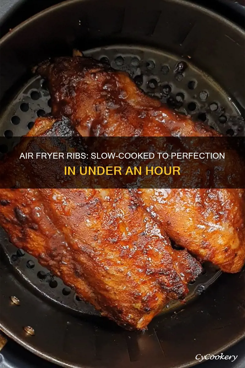 how to slow cook ribs in air fryer