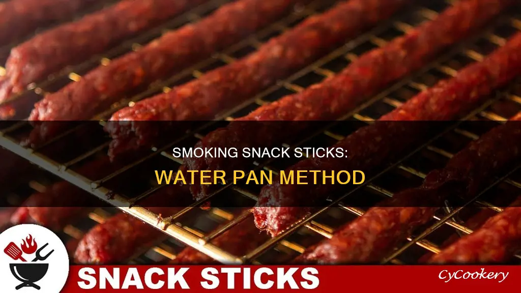 how to smoke snack sticks water in pan