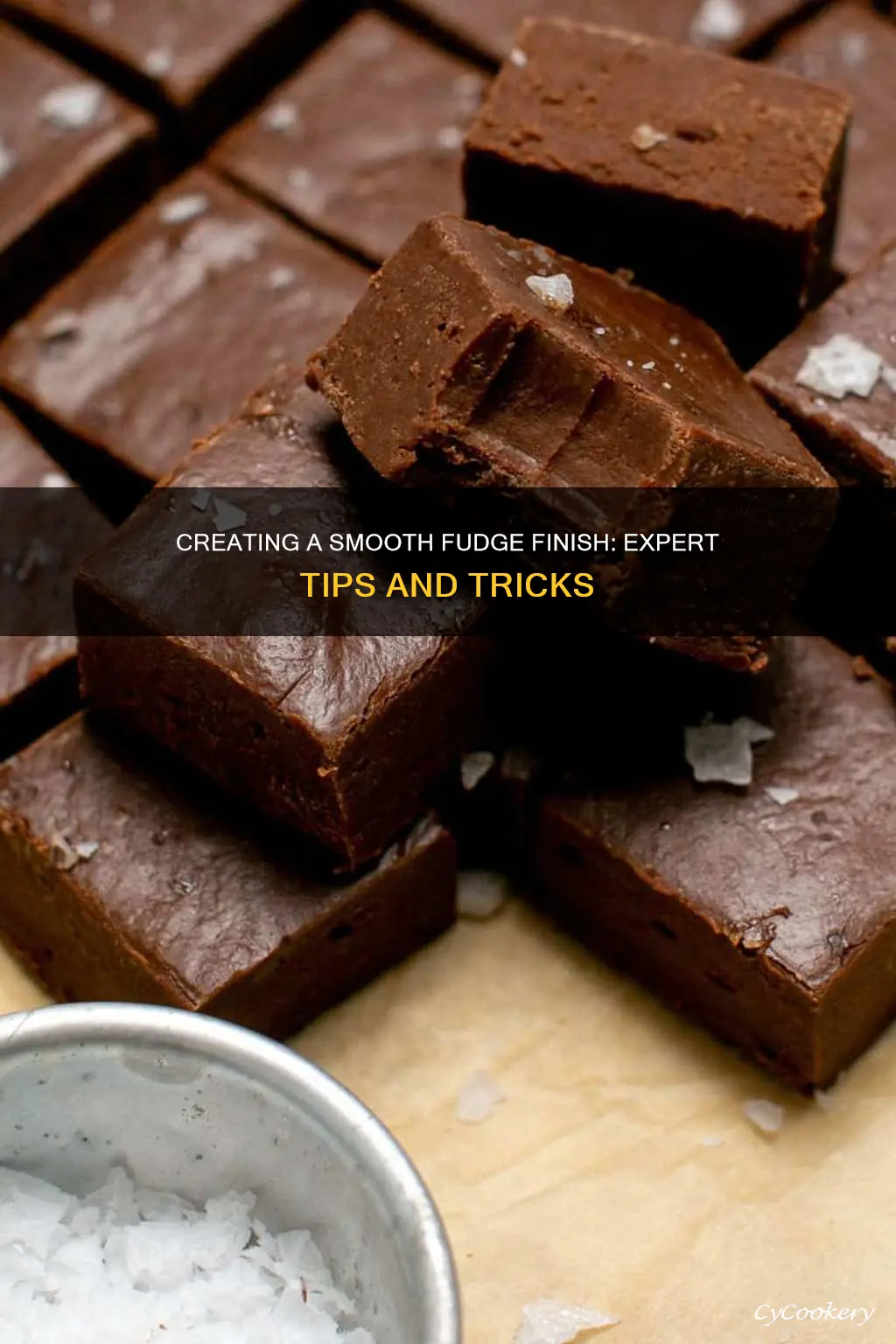 how to smooth a pan of fudge