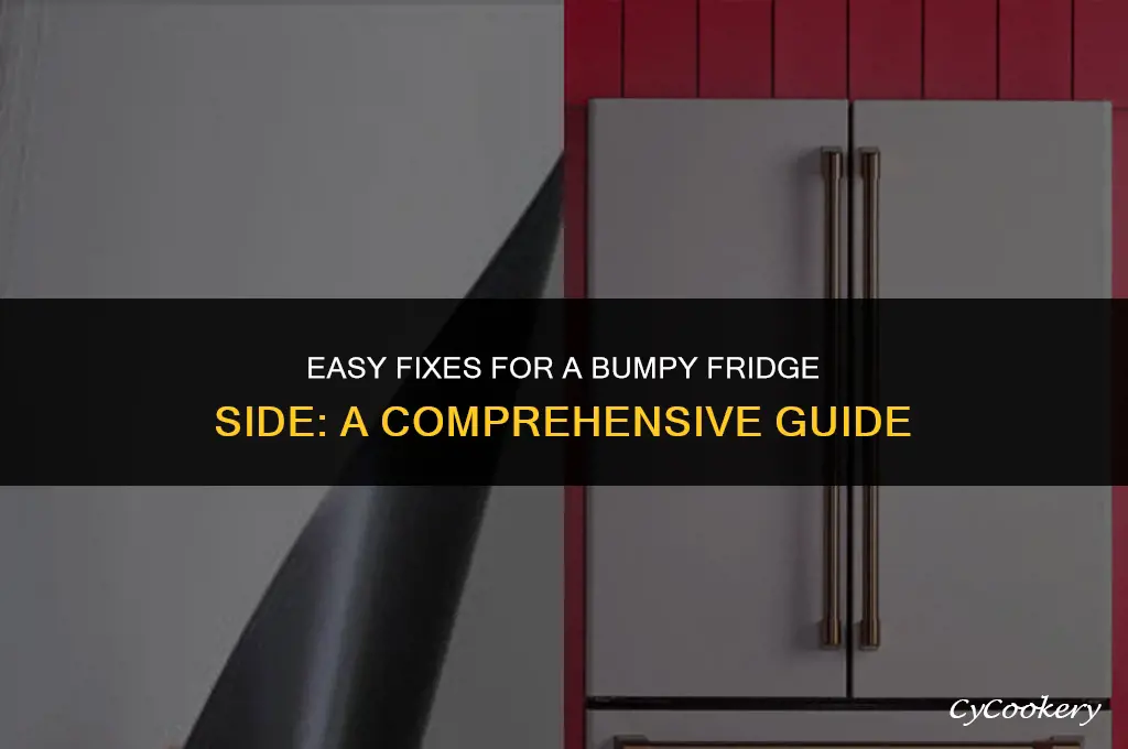 how to smooth bumps in side of refrigerator