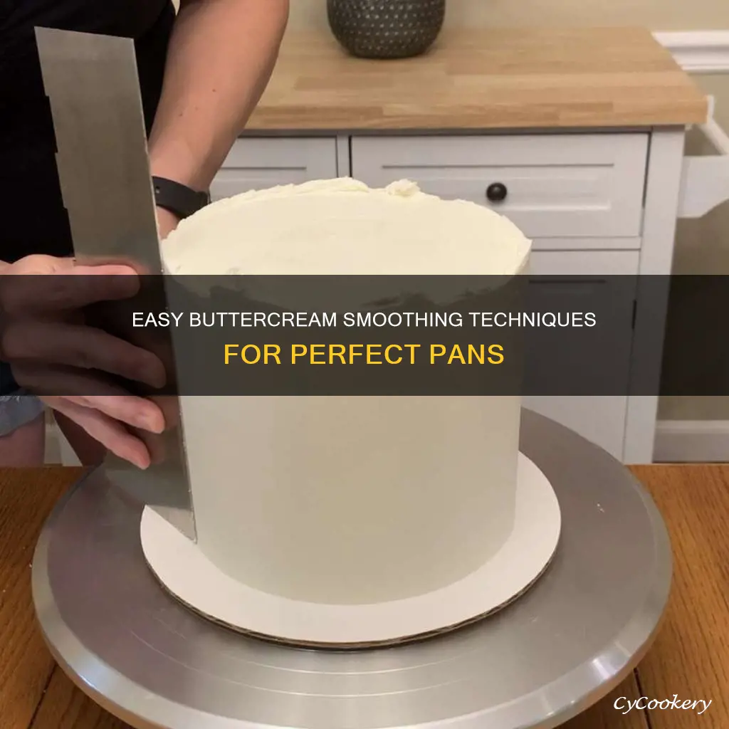 how to smooth buttercream in pan