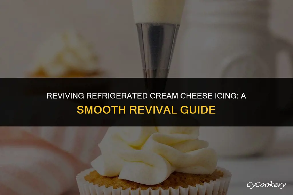 how to smooth cream cheese icing once refrigerated