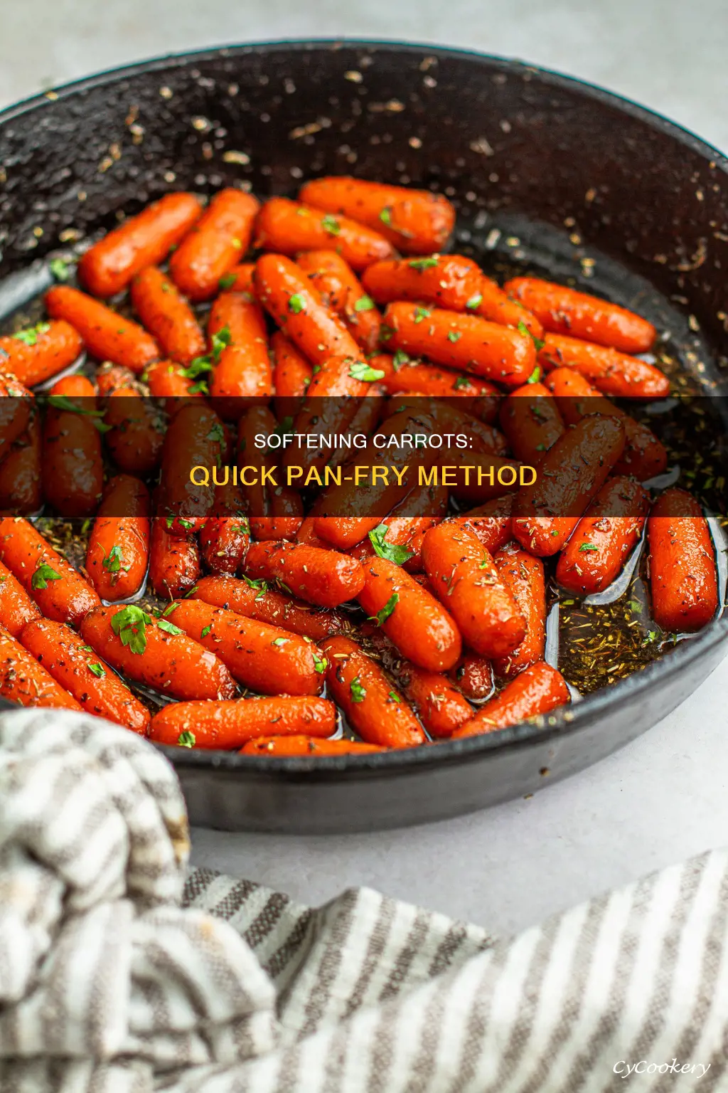 how to soften carrots in pan