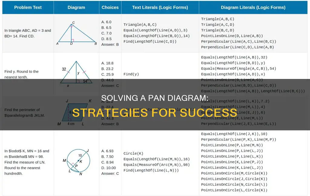 how to solve a pan diagram