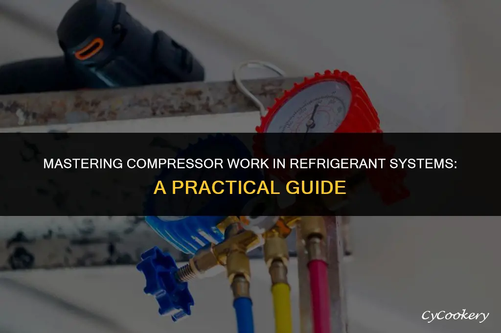 how to solve for compressor work refrigerant system
