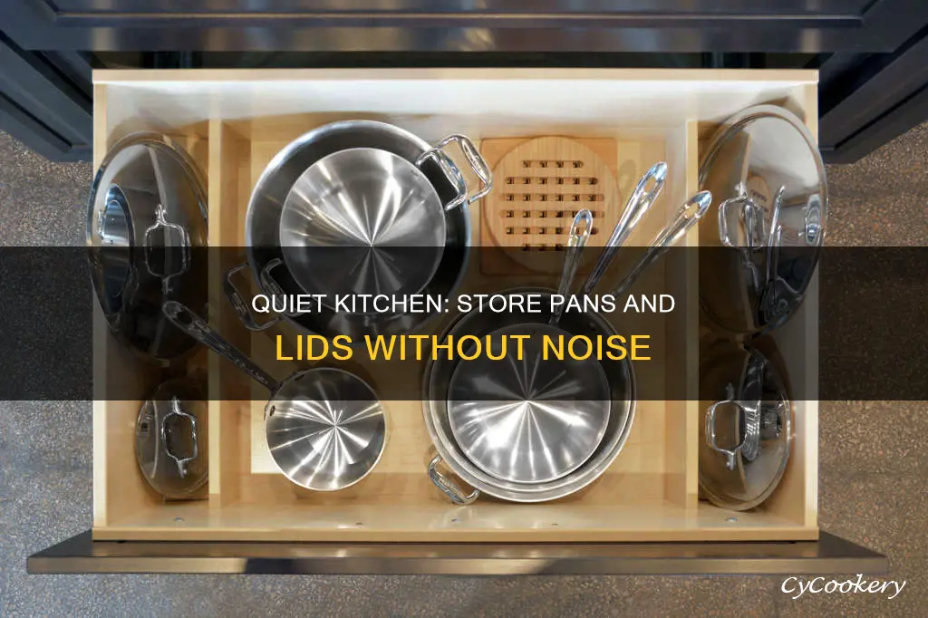 how to sore pans and lids withour noise