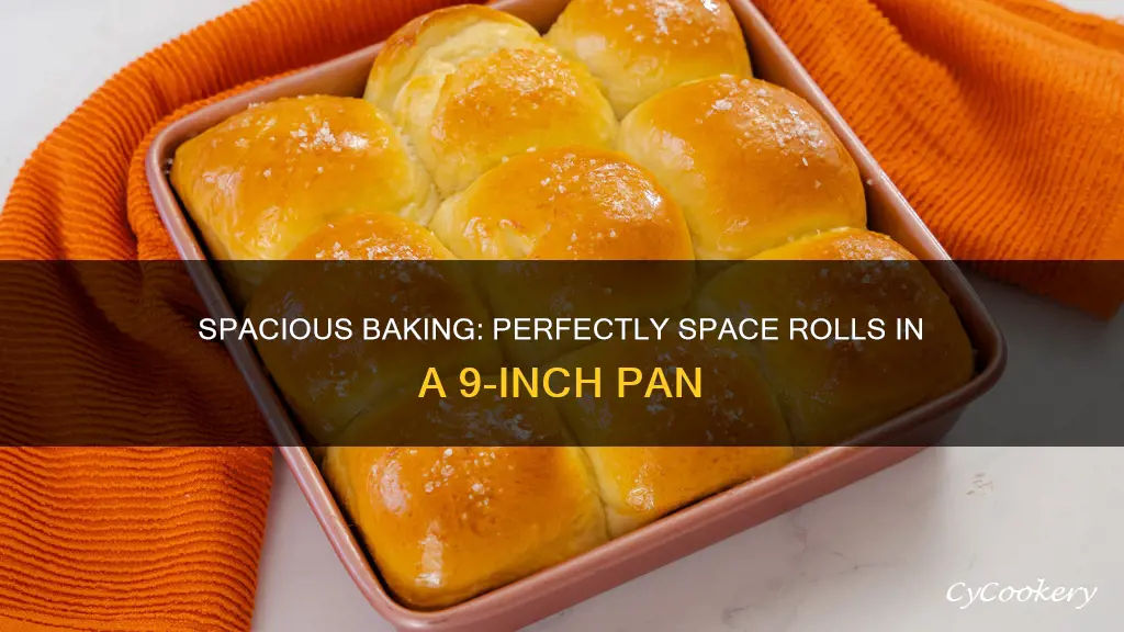 how to space 12 rolls 9 inch pan