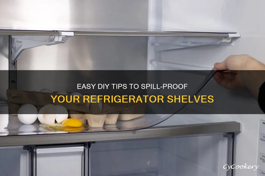 how to spill proof a refrigerator shelf