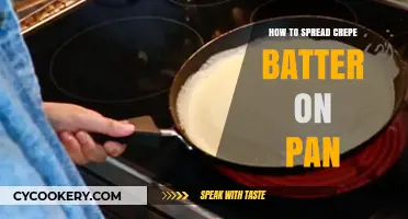 Mastering the Art of Spreading Crepe Batter on a Pan