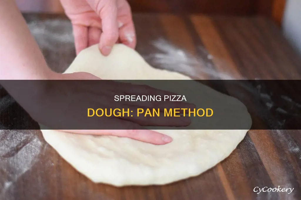 how to spread pizza dough in a pan