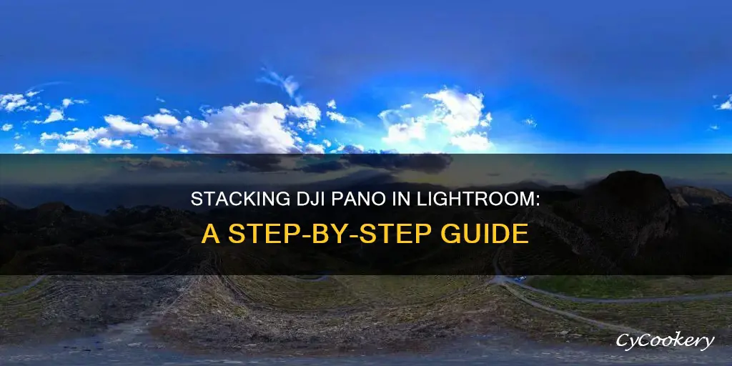 how to stack a dji pano in lightroom