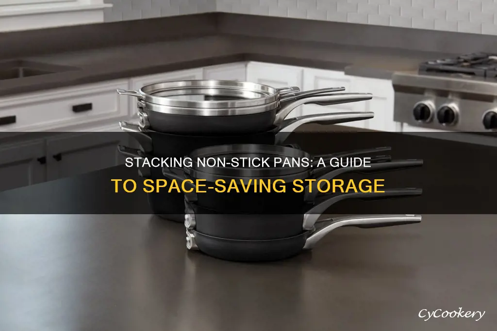 how to stack non stick pans