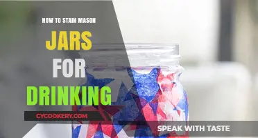 Easy DIY: Staining Mason Jars for Stylish Drinking Glasses