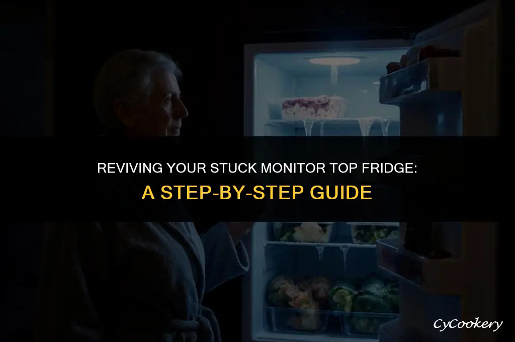 how to start a stuck monitor top refrigerator