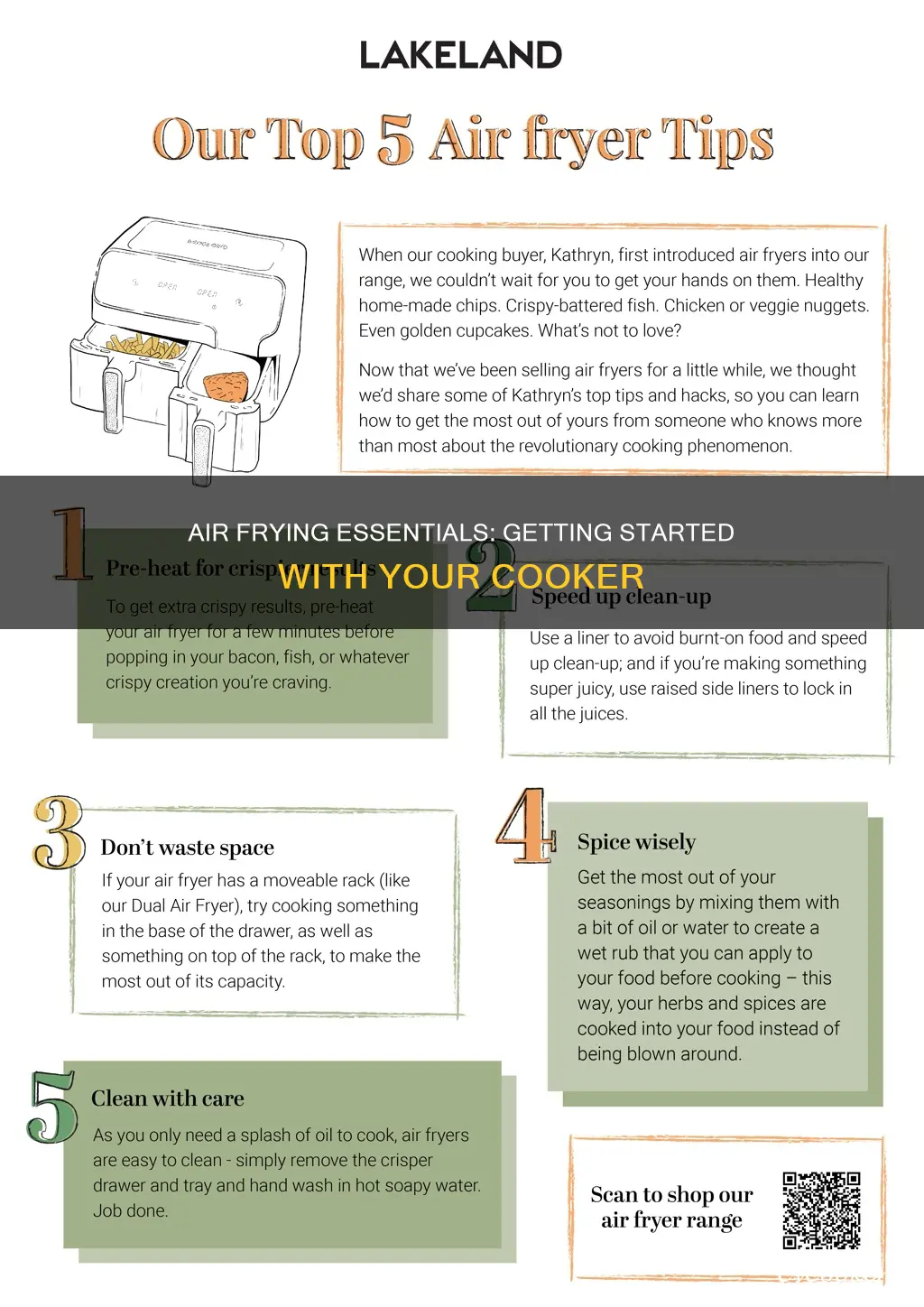 how to start cooks essentials air fryer