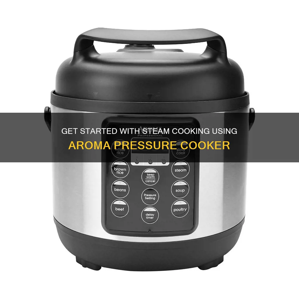 how to start steam cook aroma pressure cooker