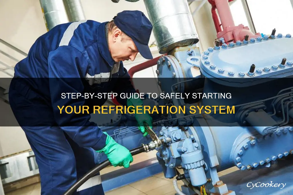how to start up a refrigeration system