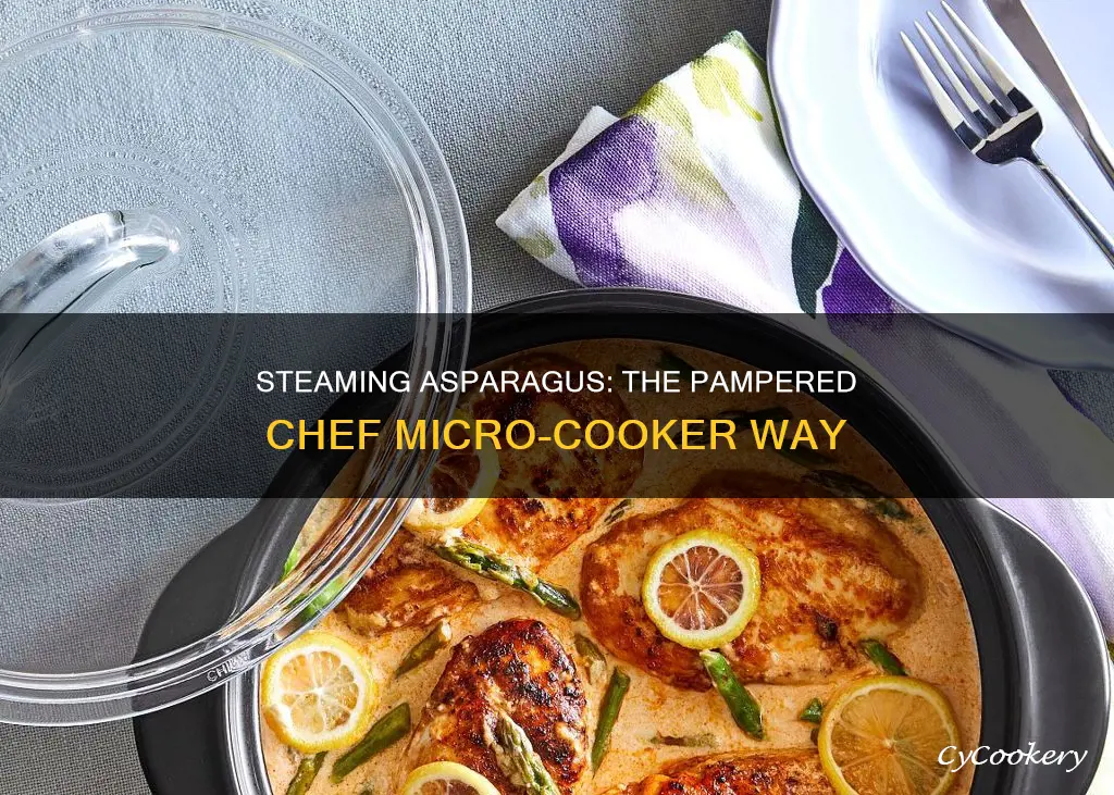 how to steam asparagus in pampered chef micro cooker