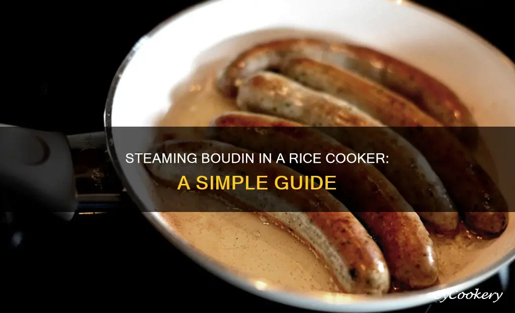 how to steam boudin in a rice cooker