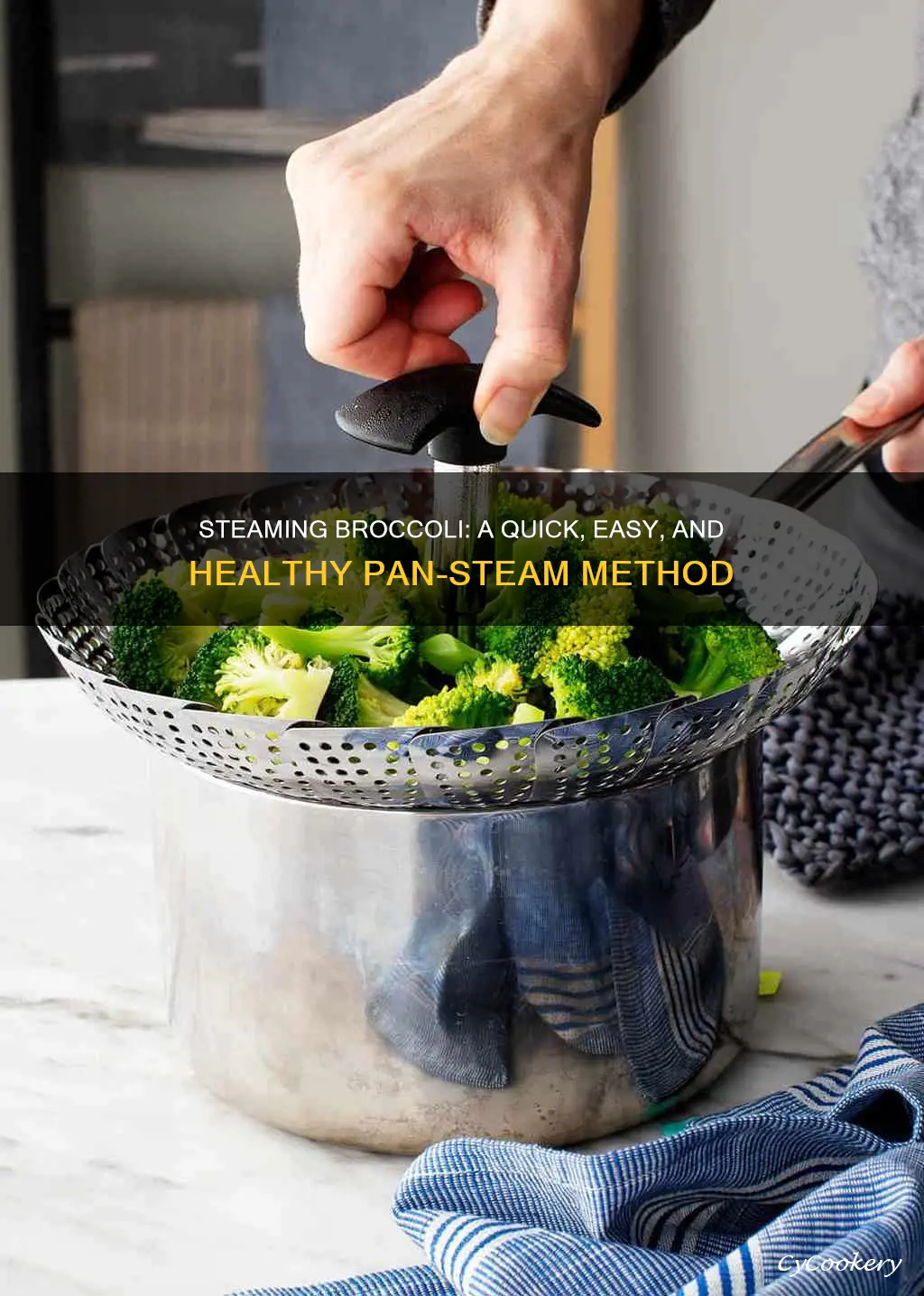 how to steam broccoli in a pan