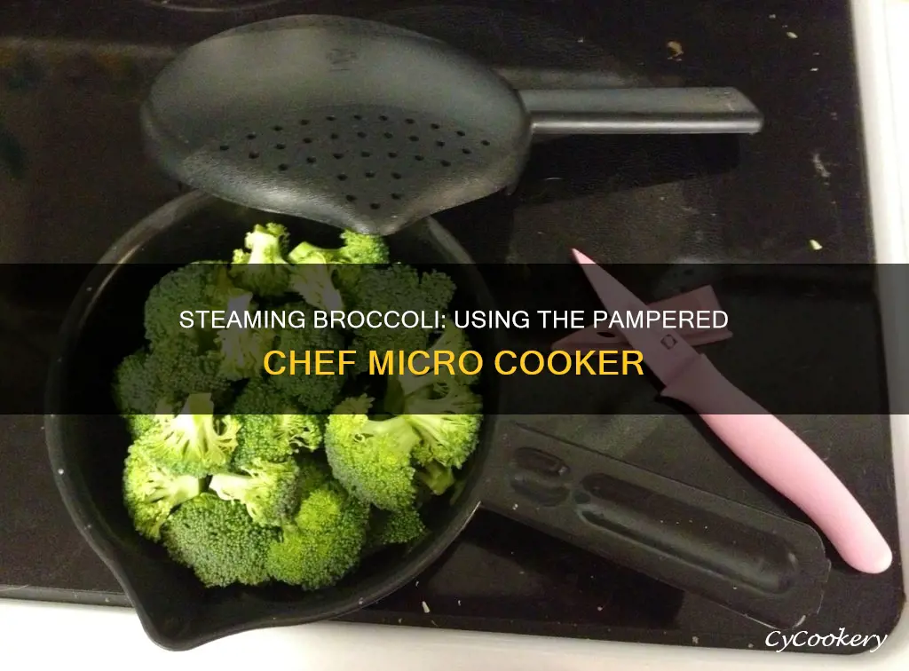 how to steam broccoli in pampered chef micro cooker