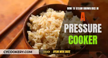 Steaming Brown Rice: Pressure Cooker Perfection