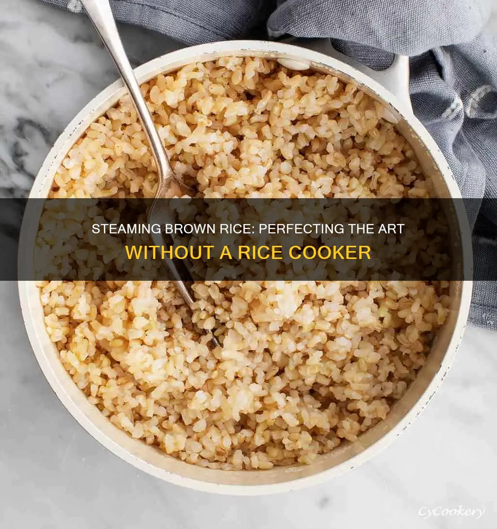 how to steam brown rice without a rice cooker