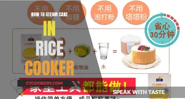 Steaming Cake Perfection with Your Rice Cooker