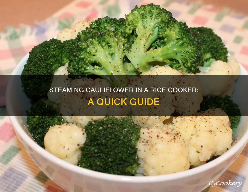 how to steam cauliflower in a rice cooker