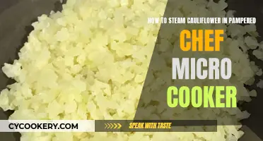 Steaming Cauliflower: The Pampered Chef Micro-Cooker Way