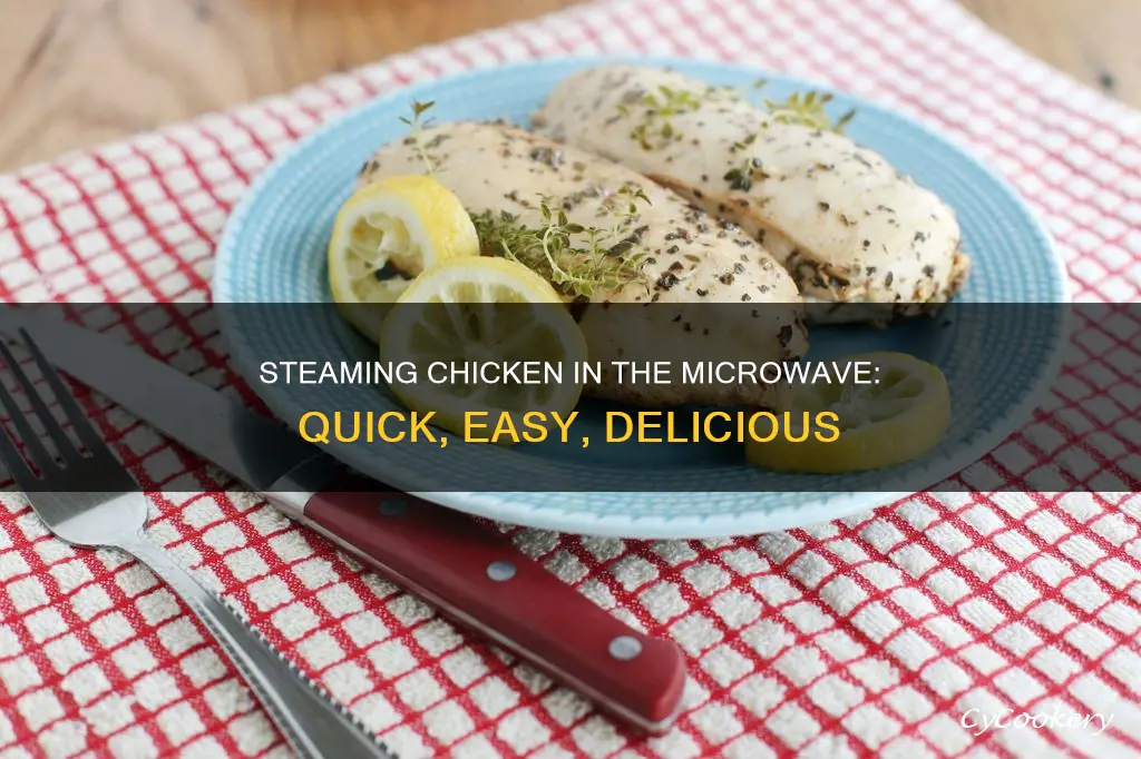 how to steam cook chicken in microwave