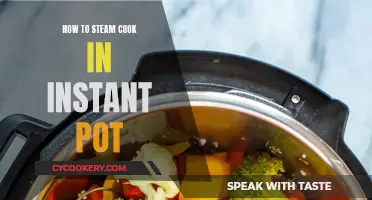 Steam Cooking with Your Instant Pot: A Beginner's Guide